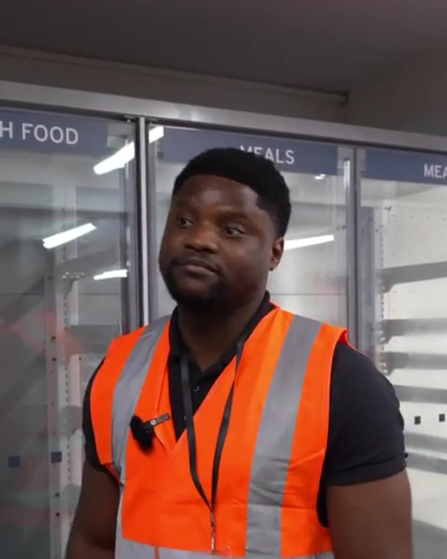 Joel Ntone — founder of FridgePro Cleaners — on-site at a commercial refrigeration job